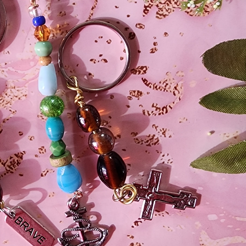 Cross keychain